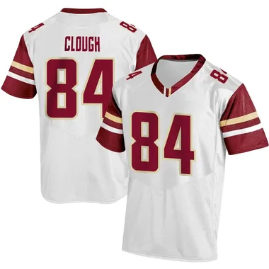 Men's Replica Brady Clough Boston College Eagles Football Jersey - White
