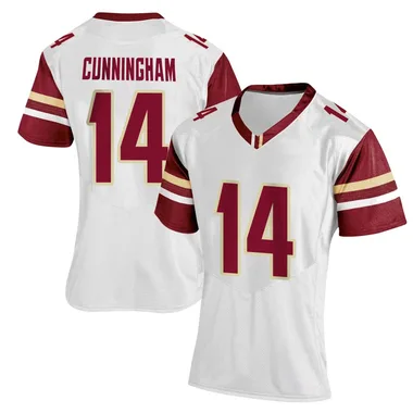 Women's Replica Ashton Cunningham Boston College Eagles Women Football Jersey - White