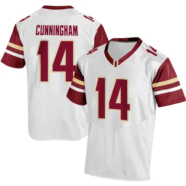 Youth Replica Ashton Cunningham Boston College Eagles Football Jersey - White