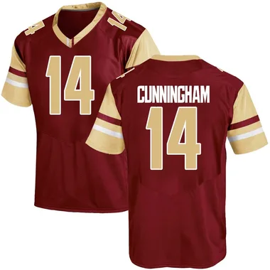 Youth Replica Ashton Cunningham Boston College Eagles Maroon Team Color College Jersey